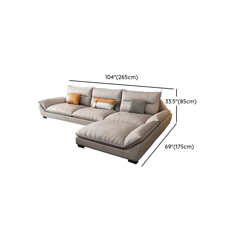 Functional L-Shape/Straight Sofa Couch/Sofa Recliner for Parlor with Reversible/Horizontal Orientation and Concealed Support - image 19