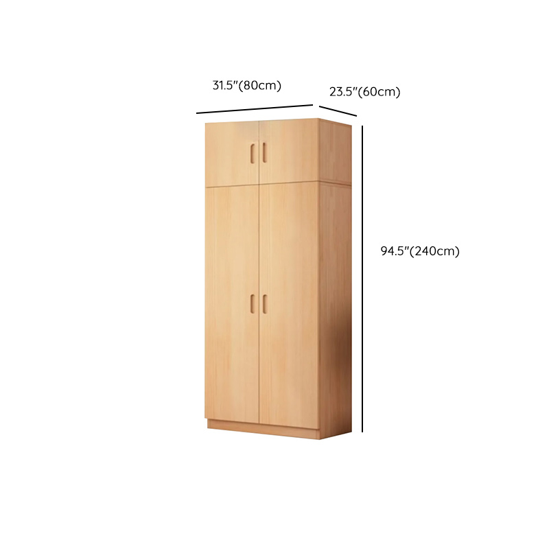 Freestanding Natural Wood Natural Wardrobe - image 29