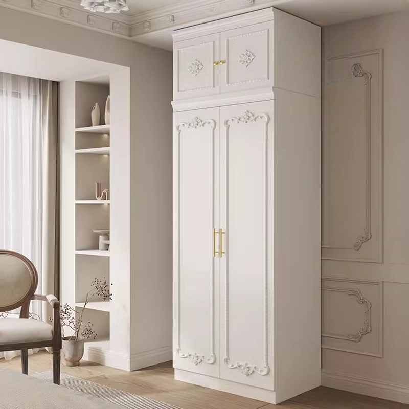 White Simple Timber Wardrobe Closet Soft Close Drawer Soft Close Door Interior Shelves - image 15