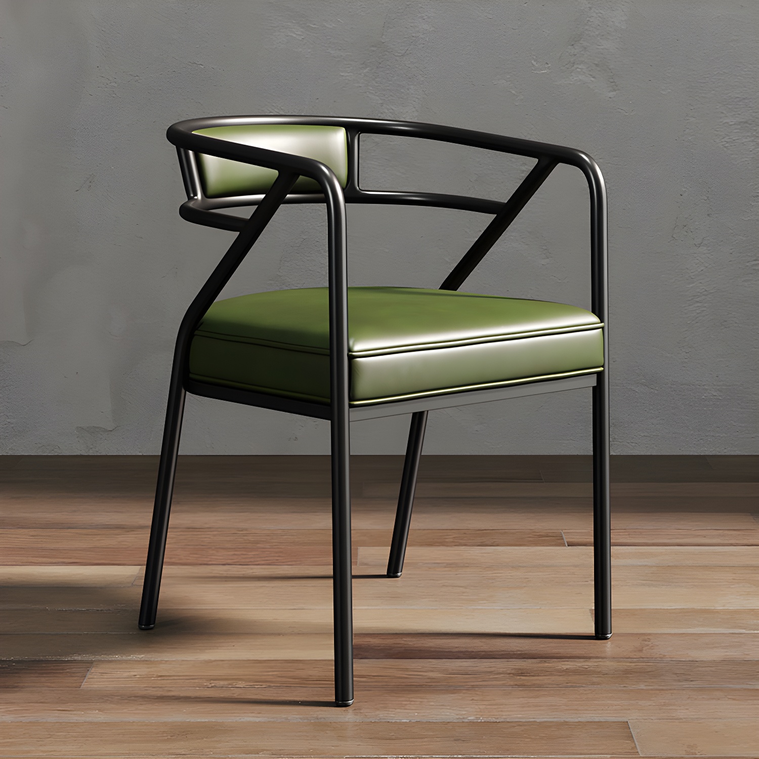 Glam Dining Chair Open Back Upholstered Dining Side Chair with Metal Legs - image 32