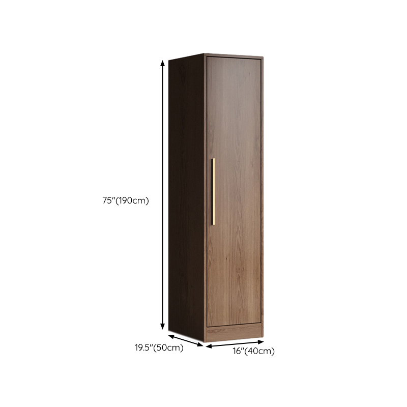 Modern Wood Wardrobe Armoire: 1pc Clothing Rod, Non-Adjust Shelves, Pre-Drilled Holes - image 16