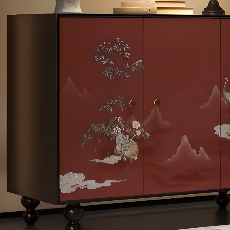 Trendy Rectangle Standalone Accent Cabinet in Ink with Manufactured Wood and Cabinet Knobs - image 17