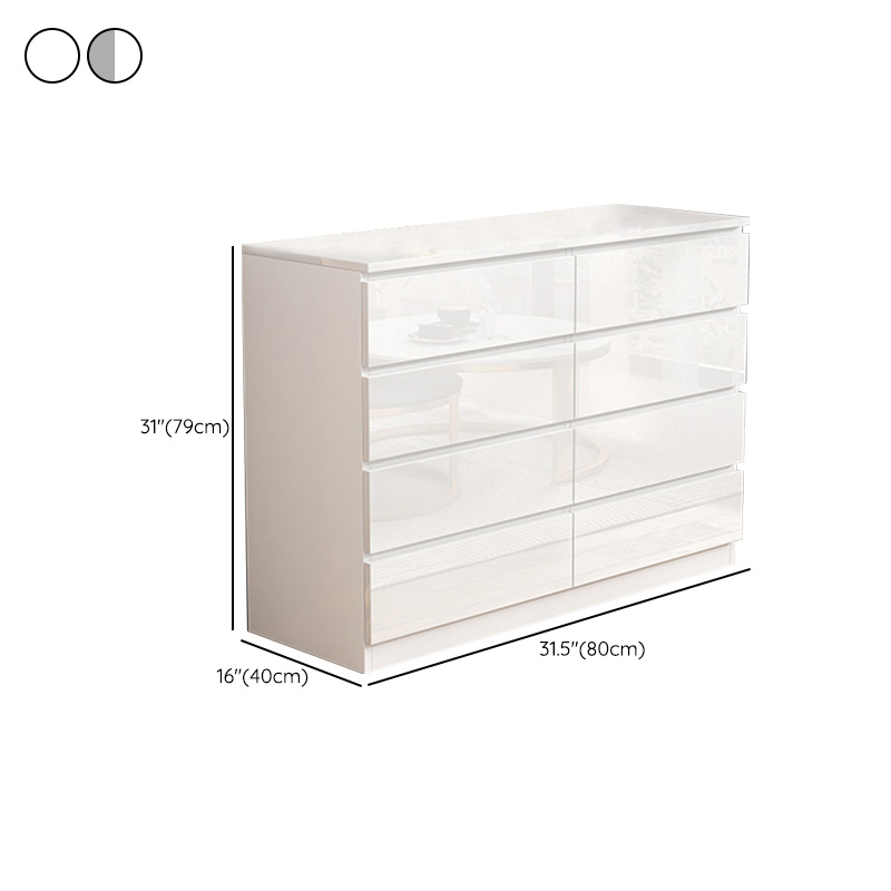 Contemporary Vertical/Horizontal Bleached Wood Semainier/Double Dresser/Bachelor Chest Pale Wood Finish 6 Drawers/5 Drawers/4 Drawers for Master Bedroom - image 22