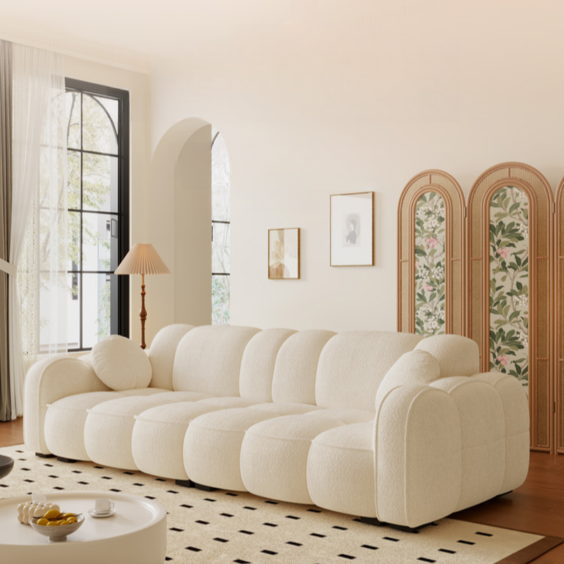 Drawing Room Standard Sofa in Midnight Black/Light Gray/Light Brown with Armrest - image 8
