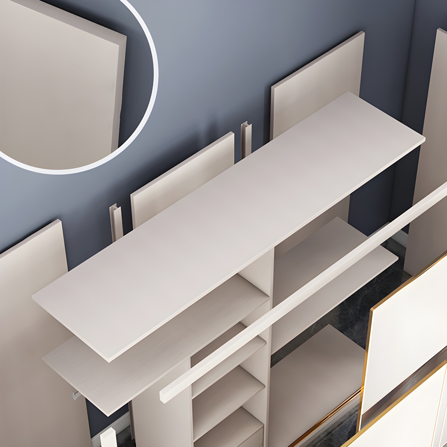 Modern Style Wardrobe Cabinet Glass Wardrobe Closet for Home - image 3