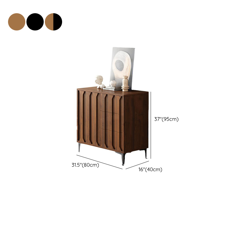 Simplistic Sideboard with 3 Drawers, Hutch, 2 Shelves, and Laminate Countertop Featuring 2 Doors/1 Door Cabinets - image 10