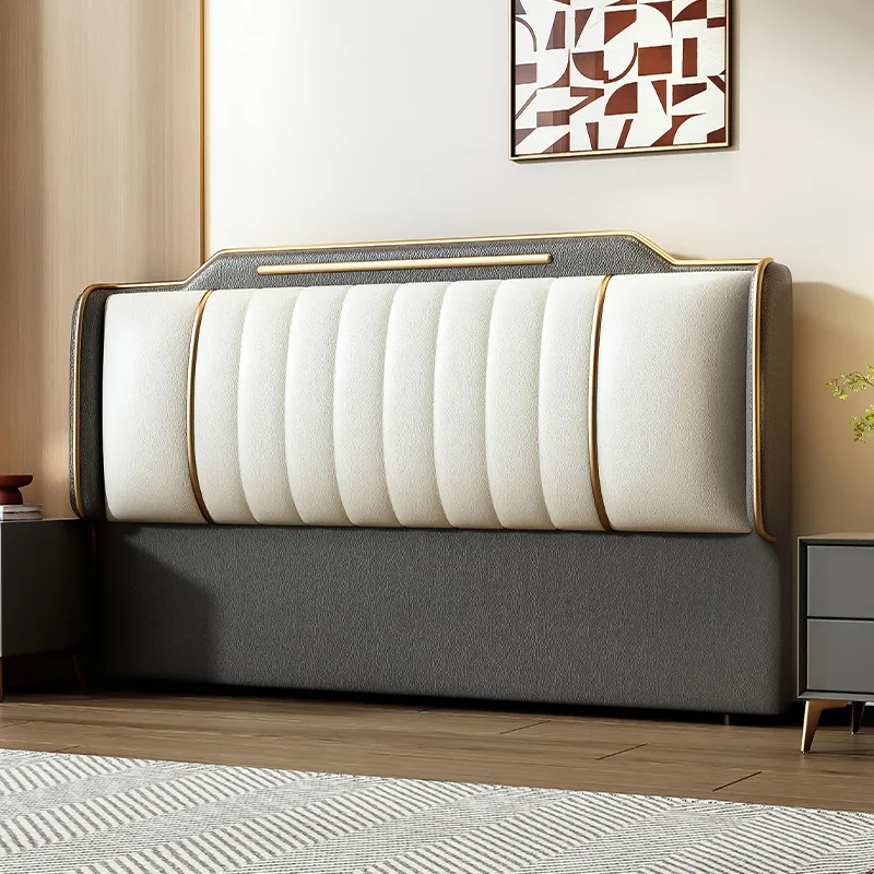 Simplistic Style Panel Headboard in Natural Wood with No Distressing, Rectangular Shape for Queen/Full/Twin XL Bed, Featuring Sponge Upholstery and Standard Height - image 11