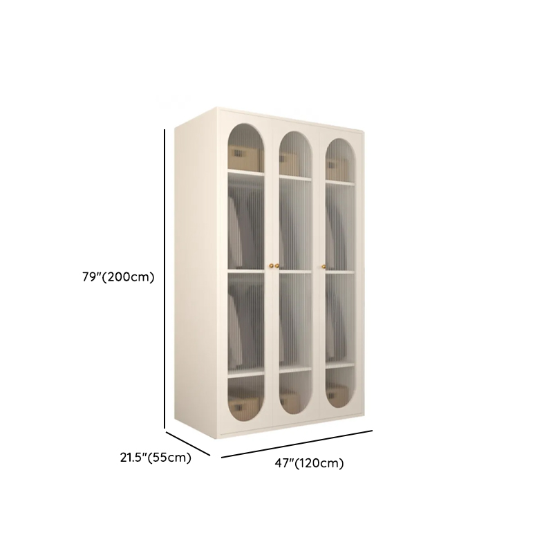 Chalk Casual Unattached Wardrobe with Adaptable Shelf, Soft Close Door, Hanging Rod, and Articulated Mechanism - image 16