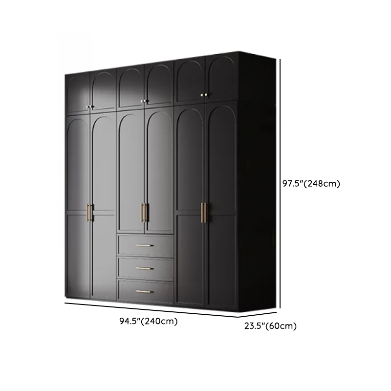 Modern Lumber Independent Wardrobe Armoire with Soft Close Drawer, Soft Close Door, and Interior Shelves - image 22