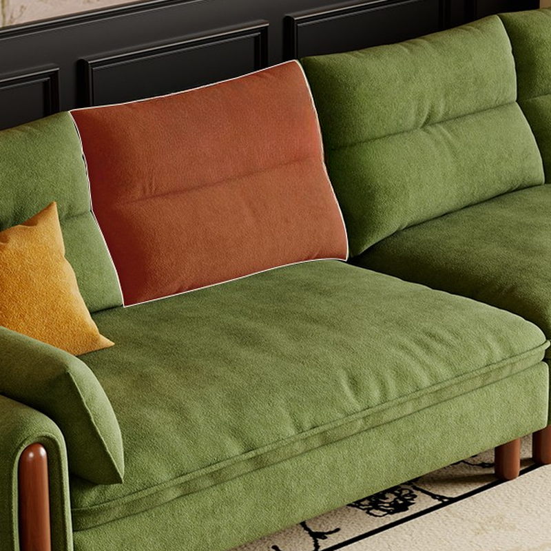 Antique Straight Sofa Chaise for 6, Horizontal Orientation with Round Arm - image 6