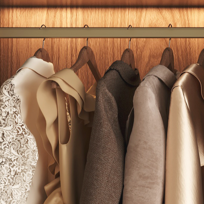 Beige Modish Laminate Independent Wardrobe with Soft Close Drawer, Soft Close Door, and Interior Shelves - image 4