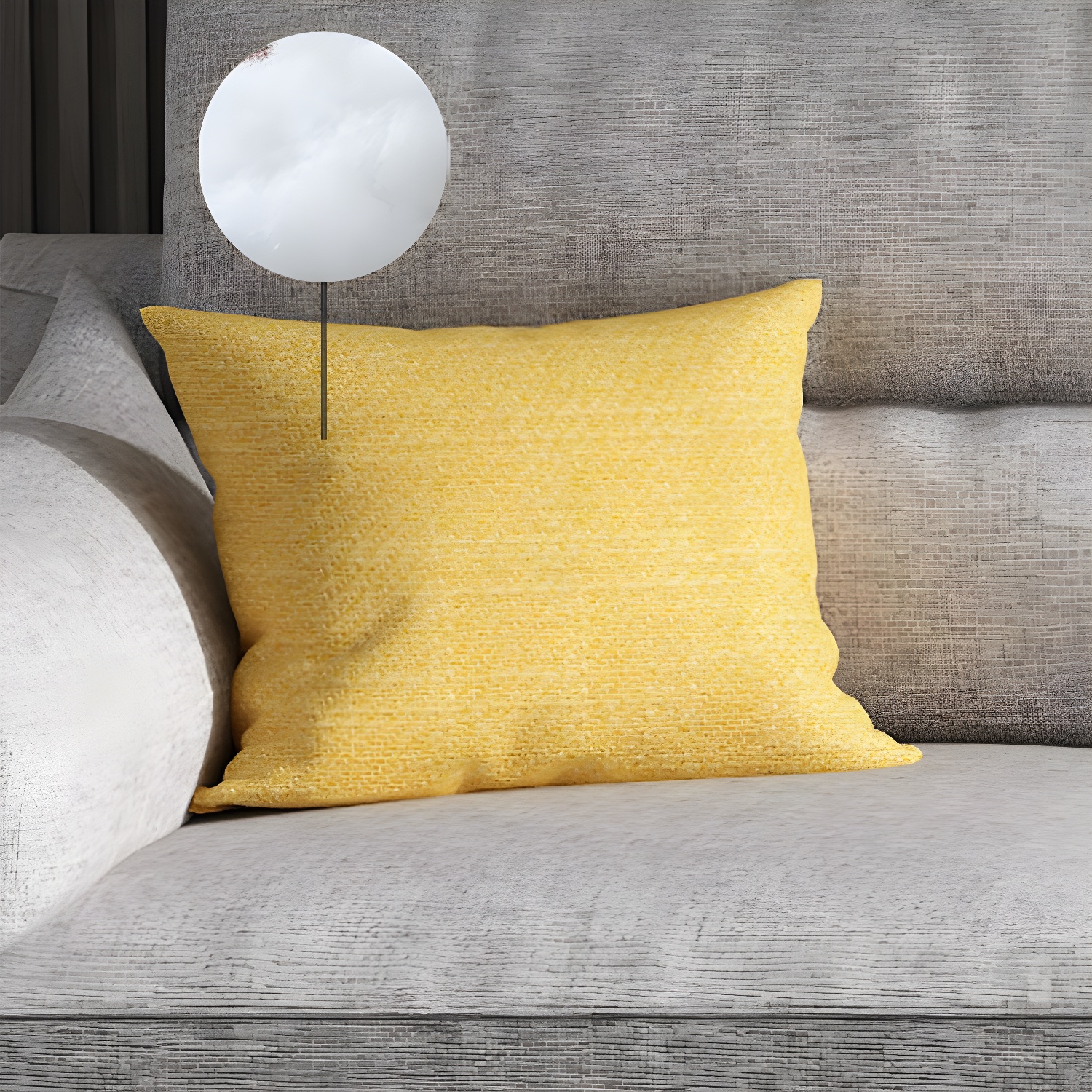 Scandinavian Wood Frame Straight Modular Sofa with Slipcover and Ottoman in 3 Piece Set - image 18