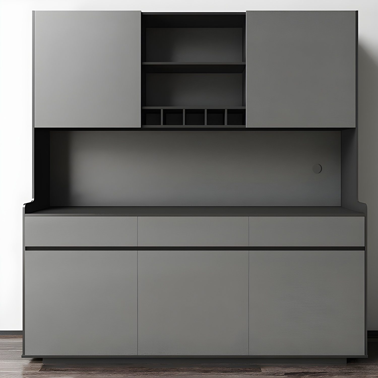 Five Doors Three Drawers Sideboard Glam Buffet Server for Living Room - image 12