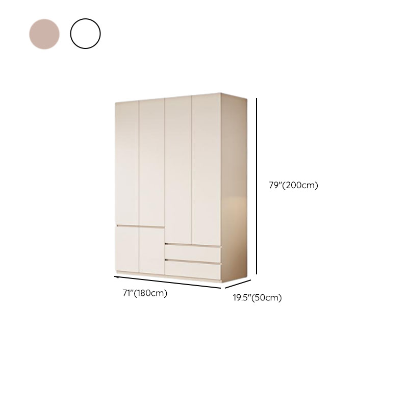 Modish Manufactured Wood Independent Armoire Cabinet with Soft Close Drawer, Soft Close Door, Interior Shelves, and Clothing Rod - image 10