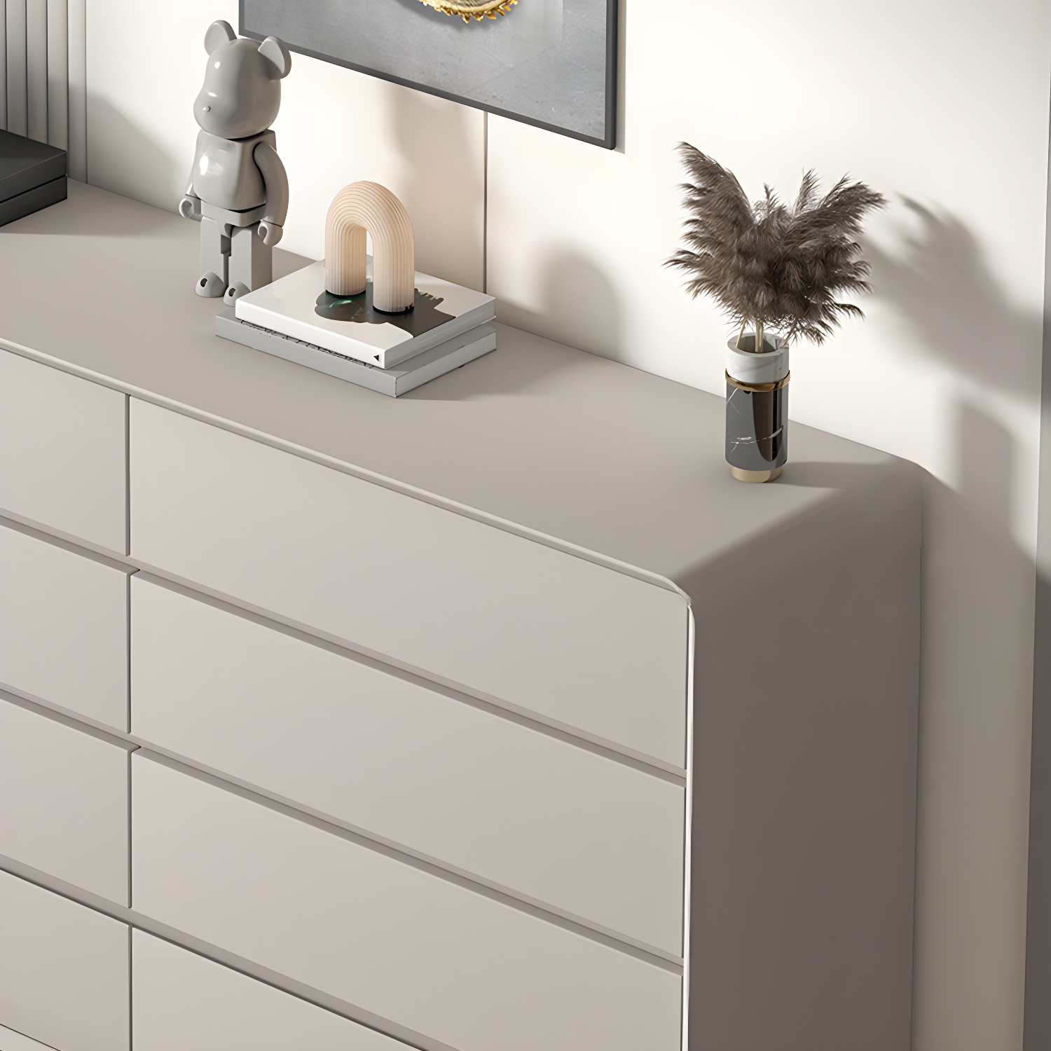 Modern Double Dresser with Drawers - Wood Finish, Horizontal Orientation, No Distressing - image 12