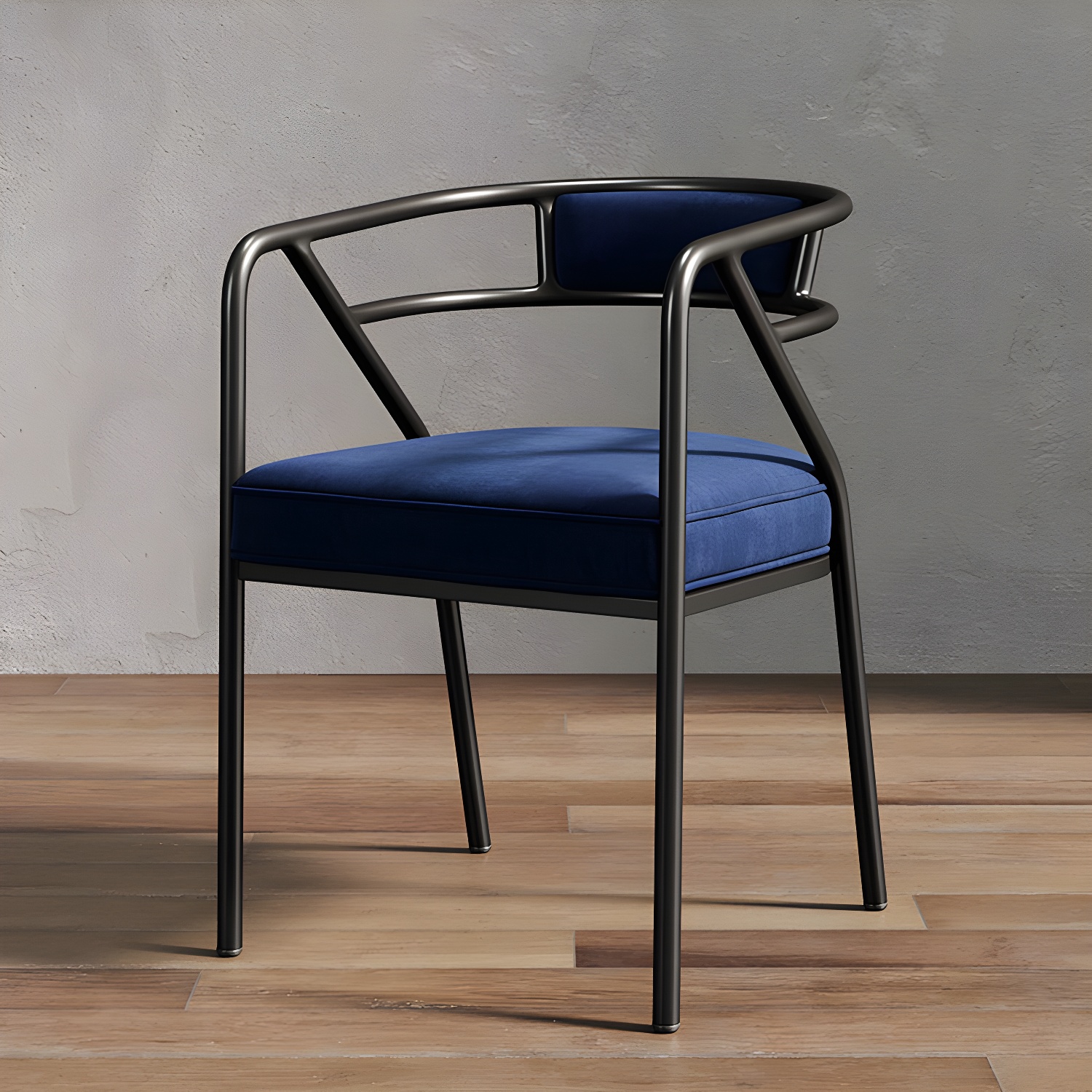 Glam Dining Chair Open Back Upholstered Dining Side Chair with Metal Legs - image 34