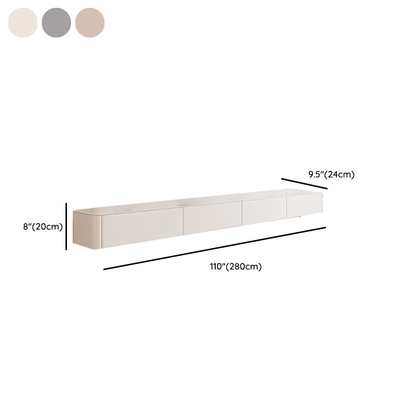 Art Deco Stone Rectangular TV Stand with 2 Drawers and 2 Cabinets Featuring Cable Management - image 16