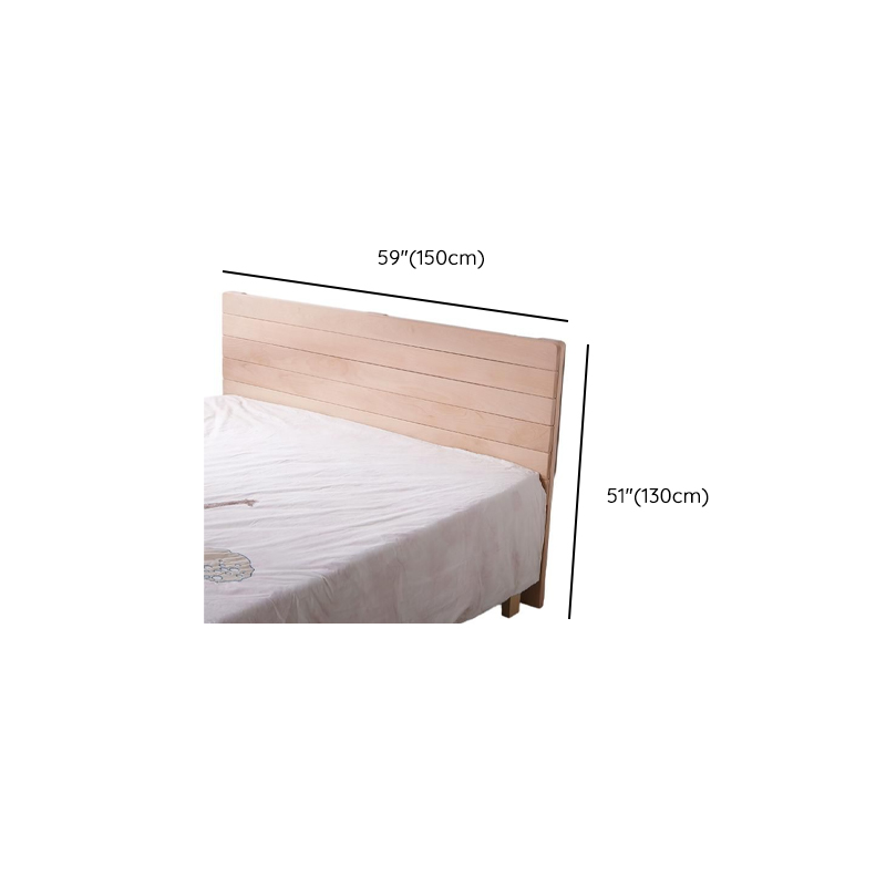 Scandinavian No Distressing Standard（36-55“） King(76"W x 80"L)/Queen(60"W x 80"L)/Full(54"W x 75"L) Beech Wood Panel/Slat Headboard, Solid Wood - image 14