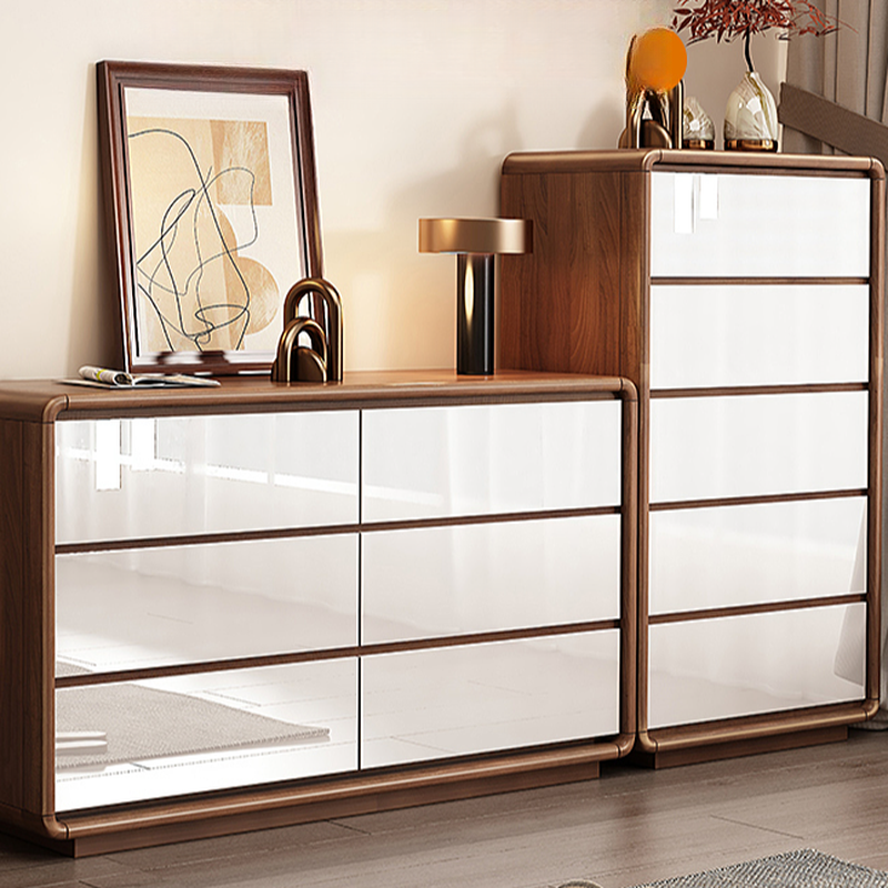 Modish Raw Wood Square Double Dresser/Bachelor Chest/Wardrobe Chest with 6 Drawers/7 Drawers/5 Drawers in Horizontal/Vertical Orientation - image 5