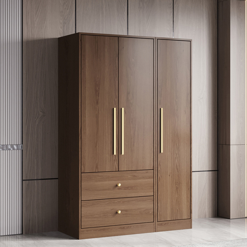 Modern Wood Wardrobe Armoire: 1pc Clothing Rod, Non-Adjust Shelves, Pre-Drilled Holes - image 11