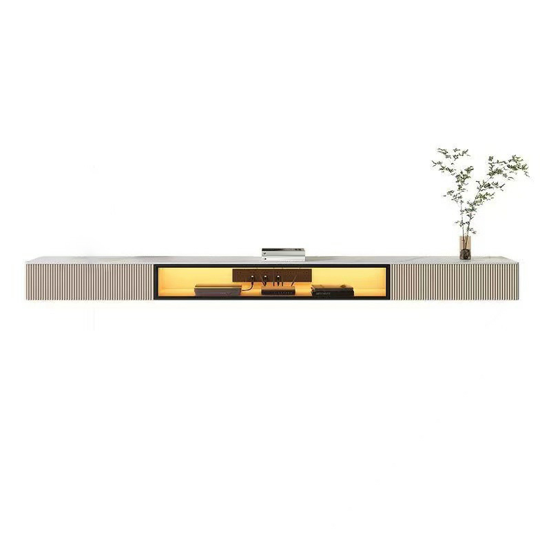 Modern Floating Stone TV Stand with 2 Drawers and 1 Cabinet - image 7