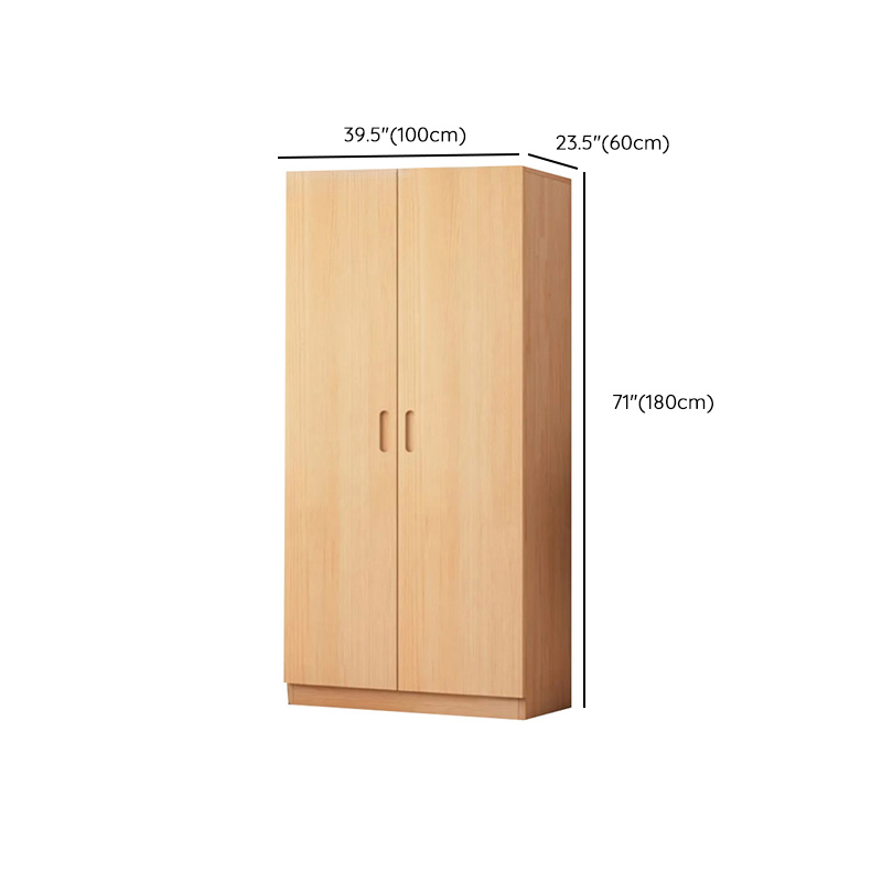 Freestanding Natural Wood Natural Wardrobe - image 37