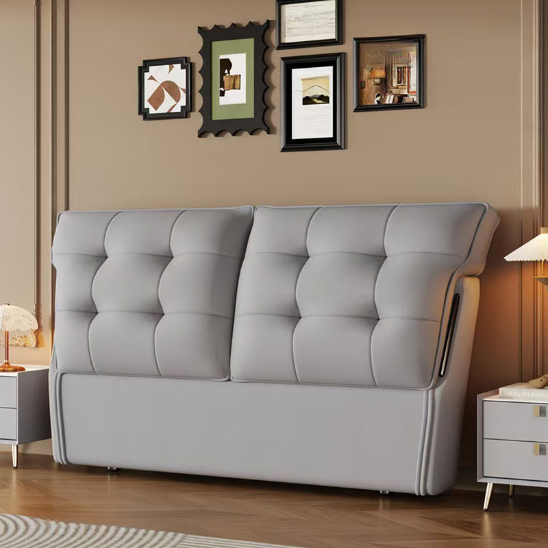 Art Deco Style Panel Headboard with No Distressing, Decorative-stitched Tufting, Rectangle Shape for Queen/Full/Twin XL Bed, Sponge Upholstery Fill, Standard Height - image 5