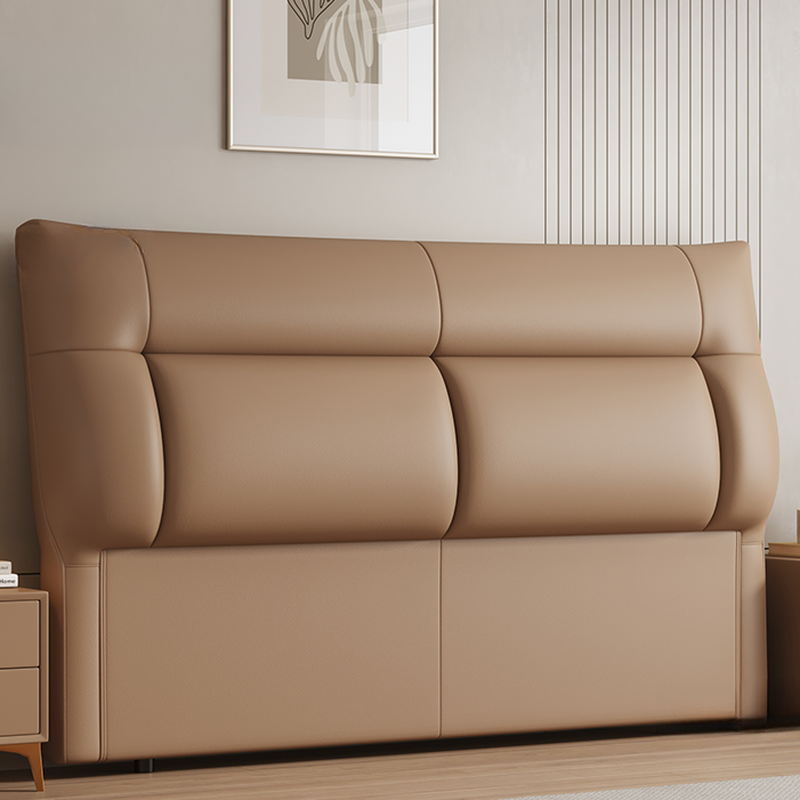 Trendy Panel Headboard in Natural Wood with No Distressing, Rectangle Shape for Queen/Full Bed, Featuring Sponge Upholstery and Standard Height - image 7