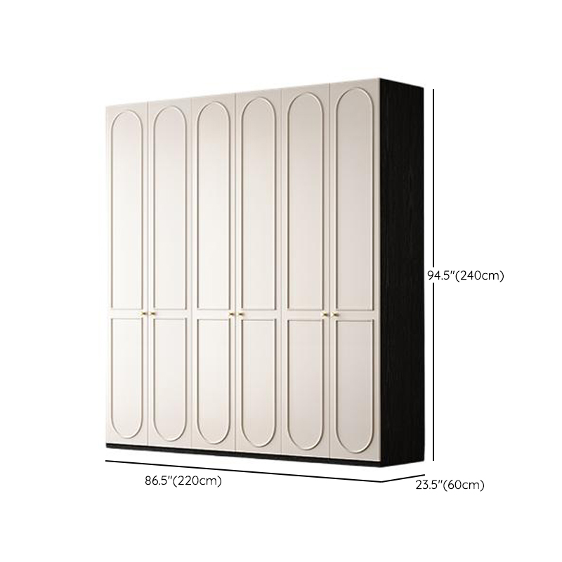 Chalk Casual Wooden Independent Almirah with Soft Close Drawer, Soft Close Door, and Interior Shelves - image 22