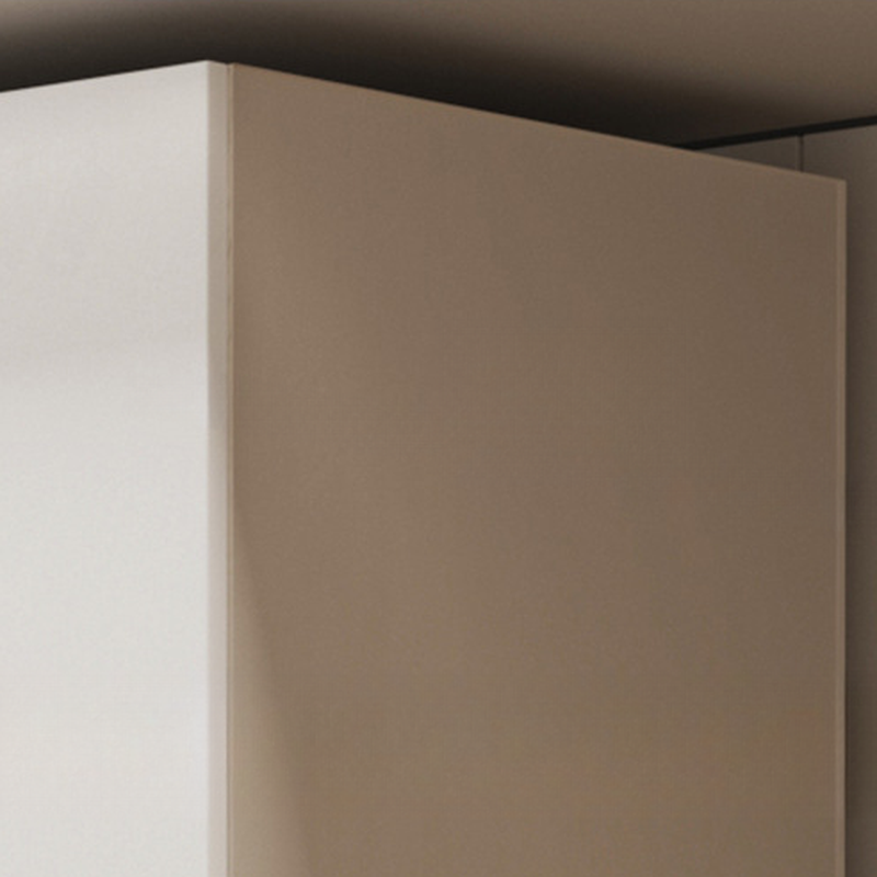Chalk Minimalist Laminate Cabinet Armoire with Soft Close Drawer, Soft Close Door, Interior Shelves, and Clothing Rod - image 4