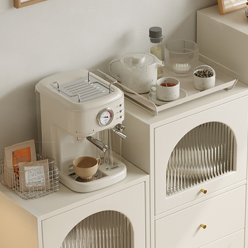 Chalk French Provincial Raw Wood Combo Dresser for Parlor with 5/6/4 Drawers and Hutch in Vertical Orientation - image 7