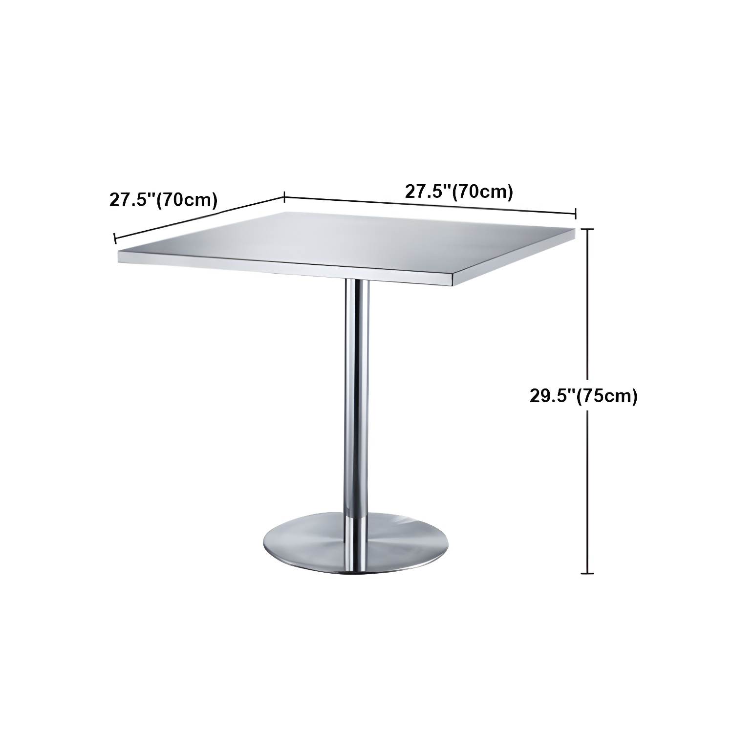 Industrial Style Dining Site Table Stainless Steel Dining Room Collection - image 24