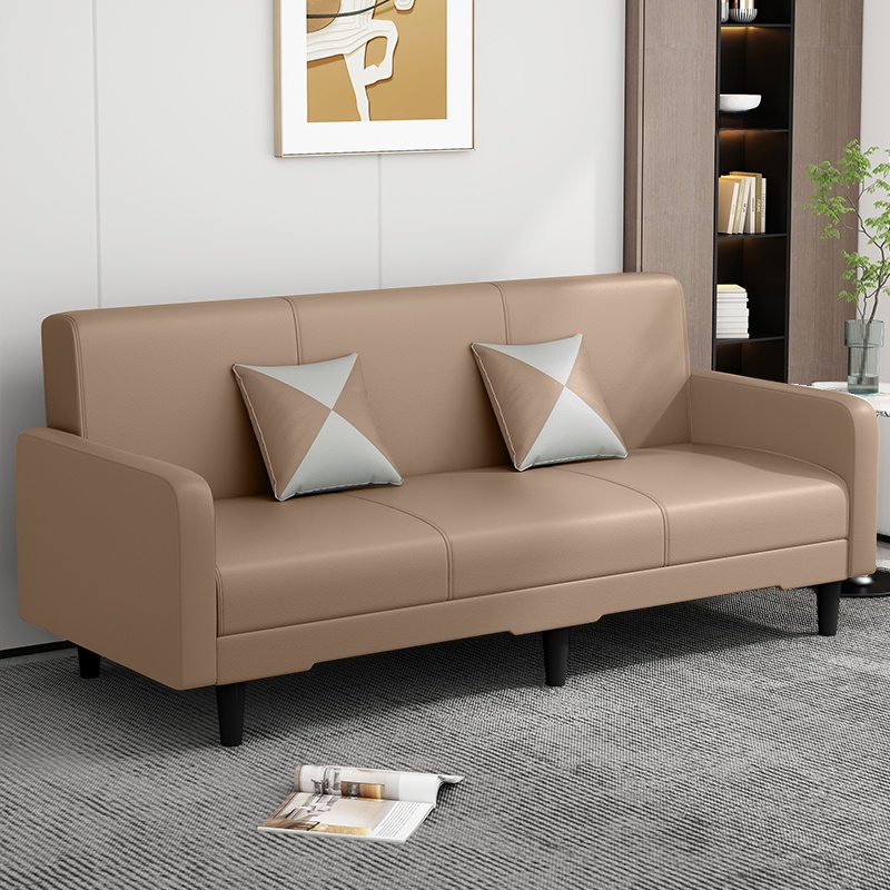 Trendy Solid Color Stain Resistant Standard Sofa in Grey/Cerulean/Beige with Arm, 4-seater/Seats 3 and 2 Pillows - image 16