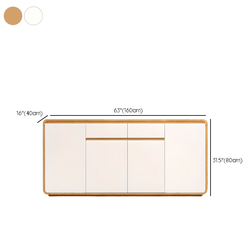 Narrow/Standard/Wide Lumber 2 Drawers/3 Drawers Locker Variable Shelf 4 Doors/2 Doors/3 Doors Functional Storage Cabinet Sideboard - image 11