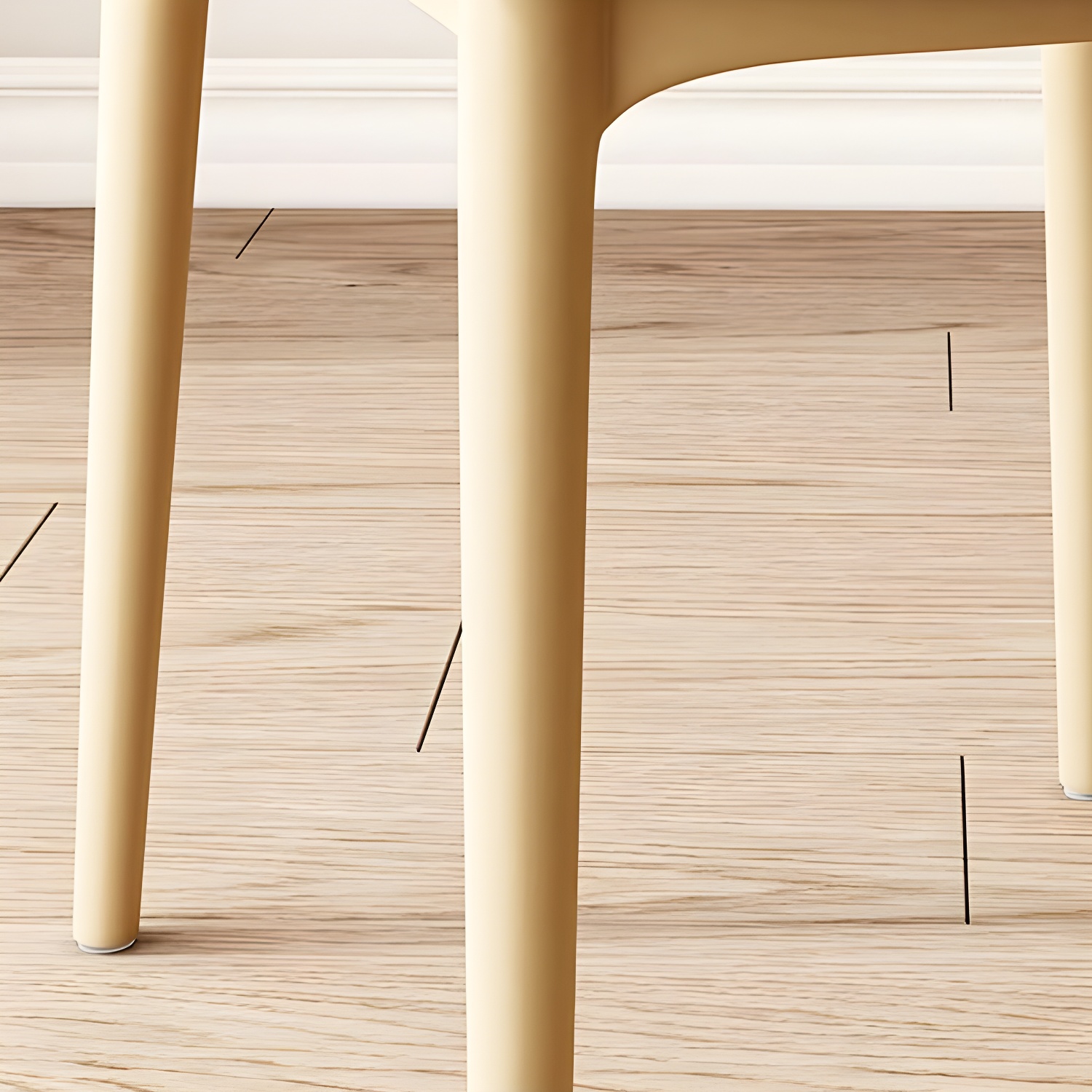 Stackable Scandinavian Style Side Chair with Low Back in Plastic & Acrylic - Armless - image 19