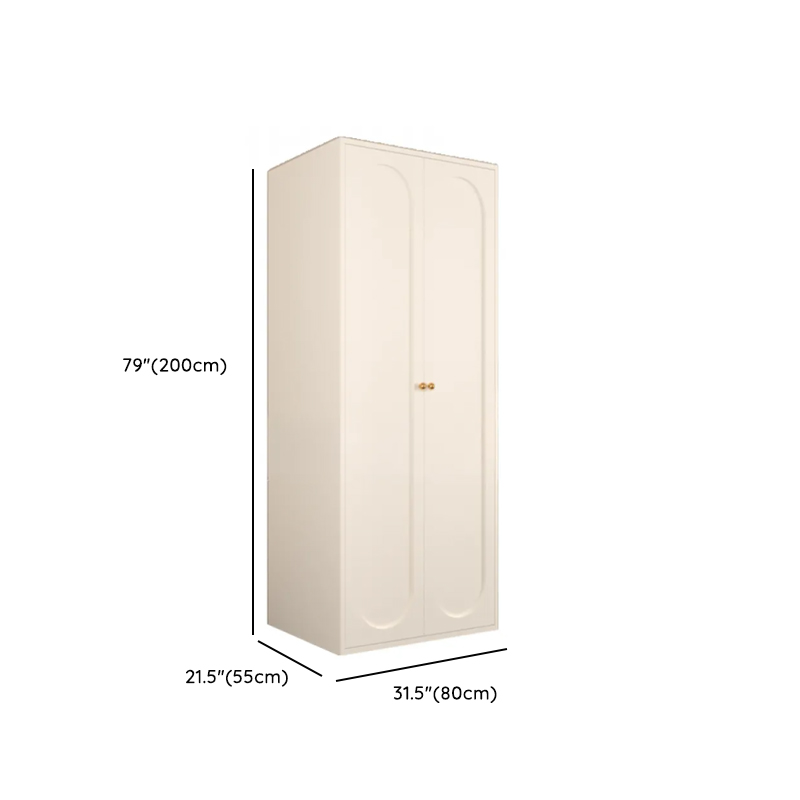 Chalk Casual Unattached Wardrobe with Adaptable Shelf, Soft Close Door, Hanging Rod, and Articulated Mechanism - image 11