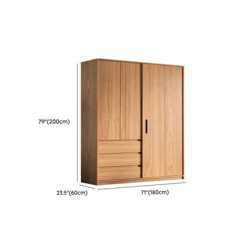 Unfinished Color Independent Wardrobe Armoire in Solid Oak - image 9