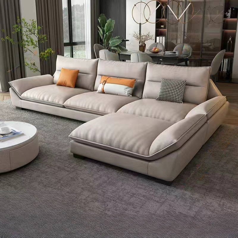 Functional L-Shape/Straight Sofa Couch/Sofa Recliner for Parlor with Reversible/Horizontal Orientation and Concealed Support