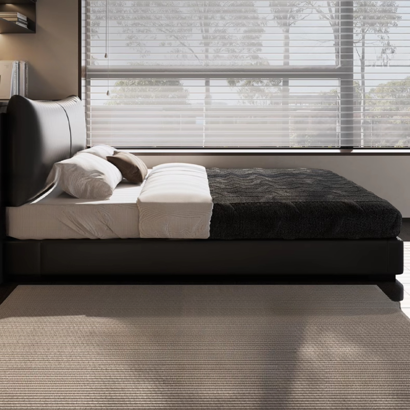 Solid Color Storage Bed/Platform Bed with 3 Storage Boxes and Pine Wood Frame for Living Room