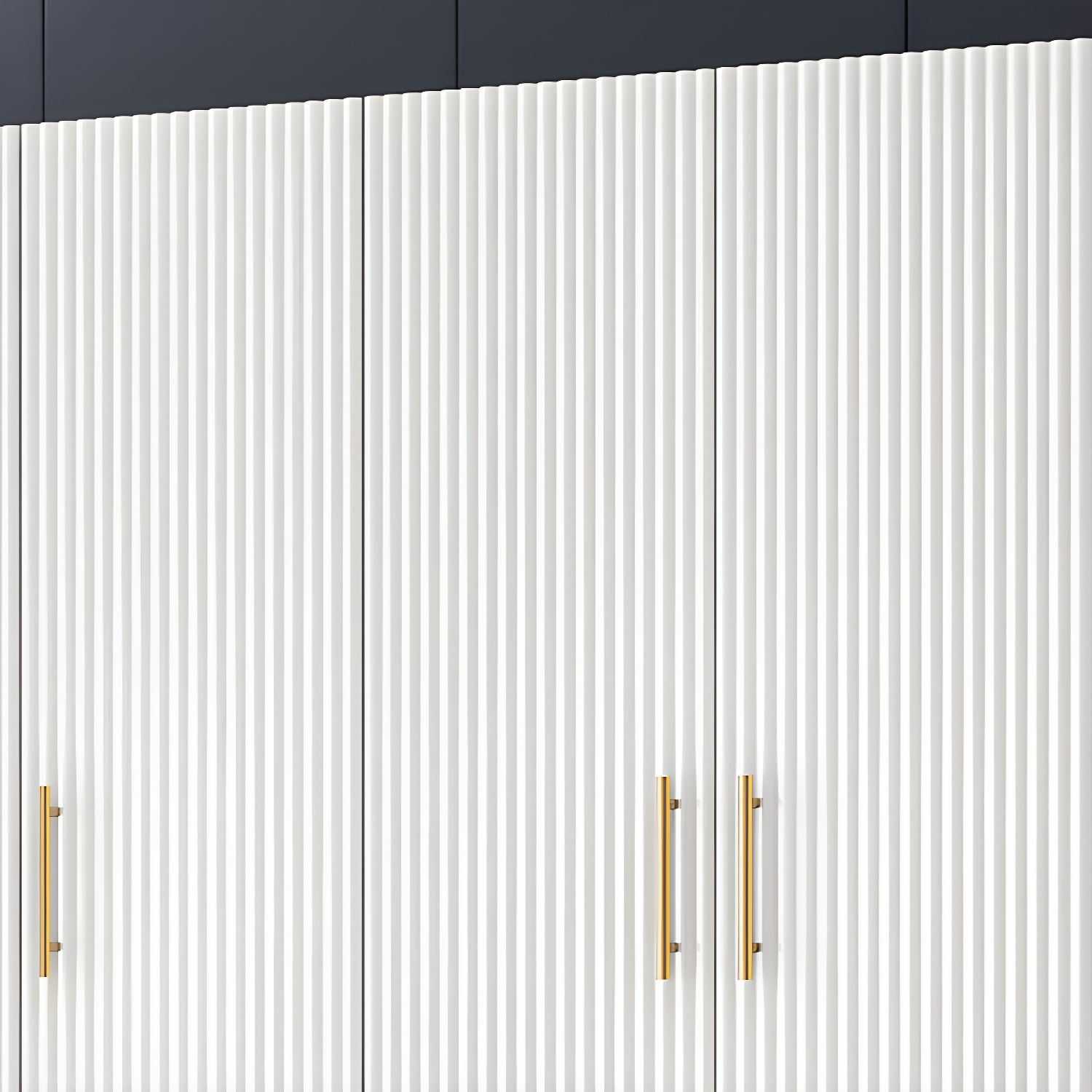 Modern 3-Cabinet Feature Wood Wardrobe Armoire with Hinged Door Mechanism - image 12