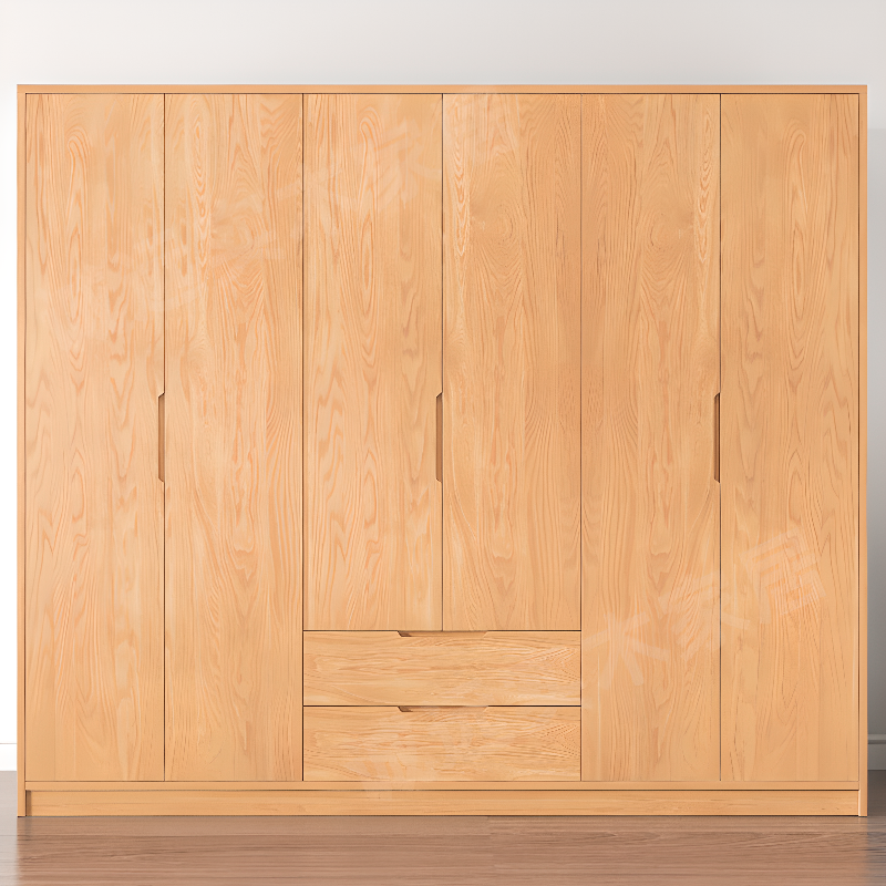Wood Color Nordic Unfixed Wardrobe Closet