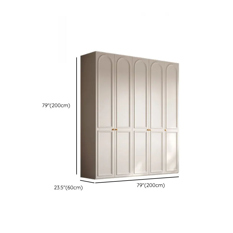 White Casual Wood Independent Armoire Cabinet with Soft Close Drawer, Soft Close Door, and Interior Shelves - image 11
