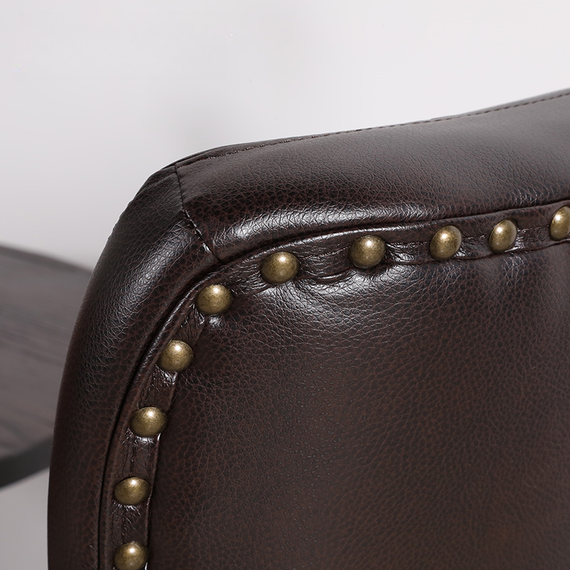 Vintage Secure Bordered Button-tufted Upholstered Side Chair with Wingbacked Chair, Nailhead Detailing and Foot Pads - image 13