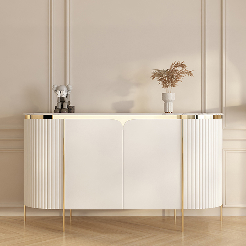 Glamorous Ground Sideboard with Standard/Narrow Size, 1 Shelf, Cabinets, Sintered Stone Countertop, and 2 Doors - image 5