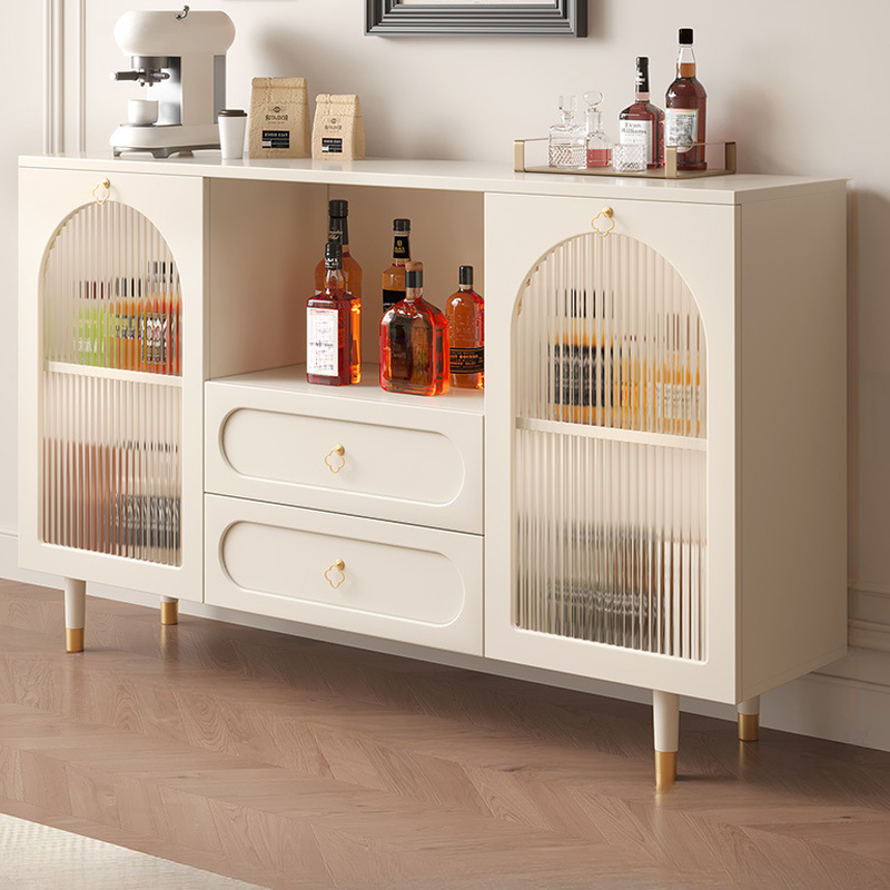 Glamorous Engineered Wood Buffet Table with 2 Drawers, Glass-panel Door and Adaptable Shelf - image 8