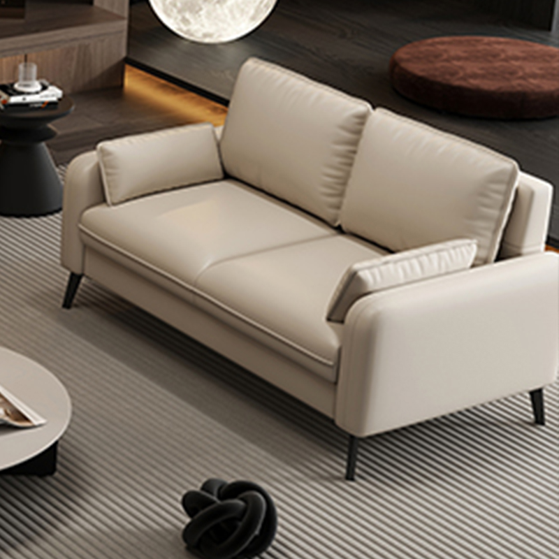 Modern Solid Color Loveseat with Square Arm and Wide Pillow Back for Living Spaces - image 9