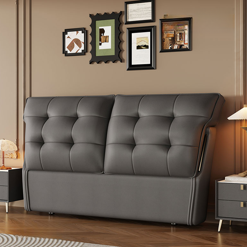 Art Deco Style Panel Headboard with No Distressing, Decorative-stitched Tufting, Rectangle Shape for Queen/Full/Twin XL Bed, Sponge Upholstery Fill, Standard Height - image 3