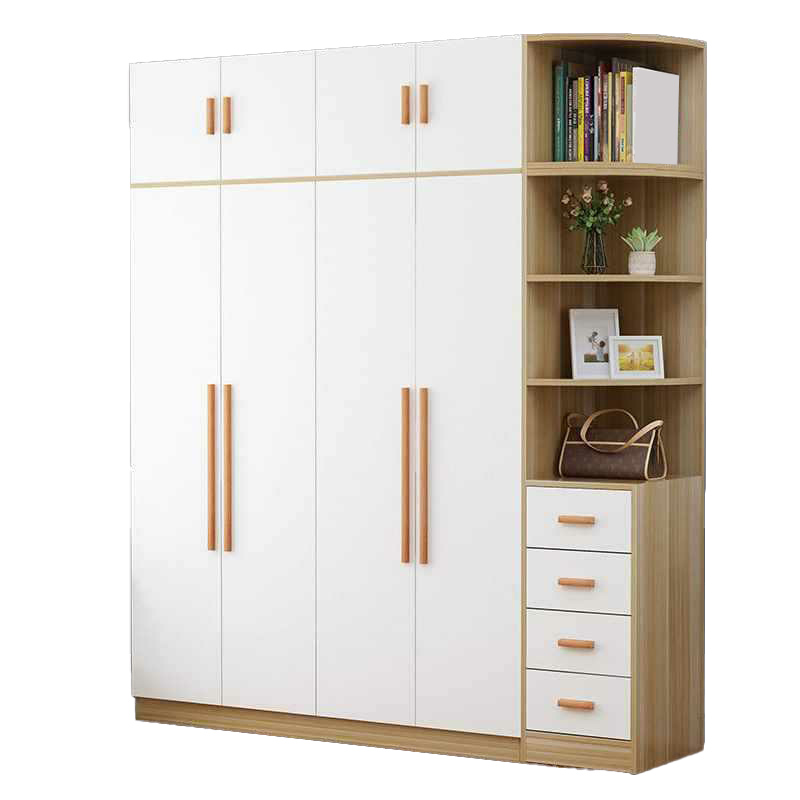 Modern Manufactured Wood Cabinet Armoire with Interior Shelves, Clothing Rod and Soft Close Door - image 7