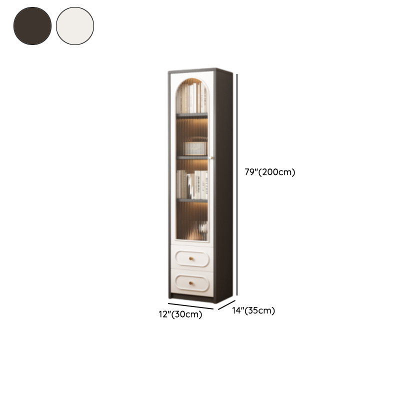 Detached Scratch-immune Accent Cabinet with Glazed Door, Adjustable Shelf, Cabinet Knobs, Soft Close Drawer, and Stain Resistant Finish - image 15