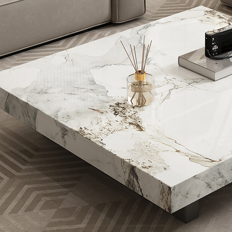 Square Board Game Coffee Table with Sled Base Suitable for Living Room Use - image 11